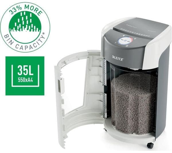 LEITZ IQ OptiMax Office P5 Micro Cut Paper Shredder - Image 7