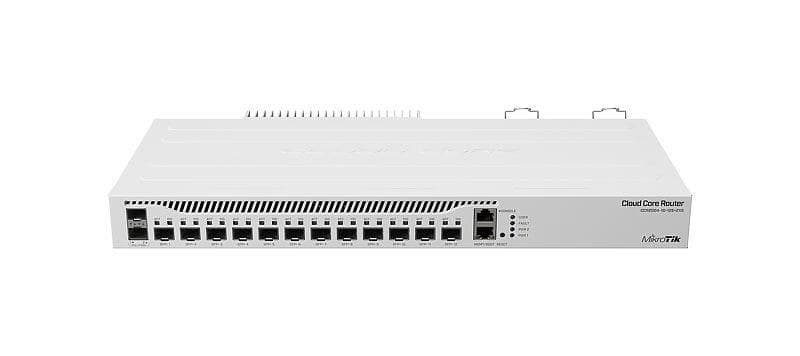 MikroTik CCR2004-1G-12S+2XS Cloud Core Router - 12x 10G SFP+, 2x 25G SFP28, 1x Gigabit Ethernet, 4GB RAM, RouterOS L6