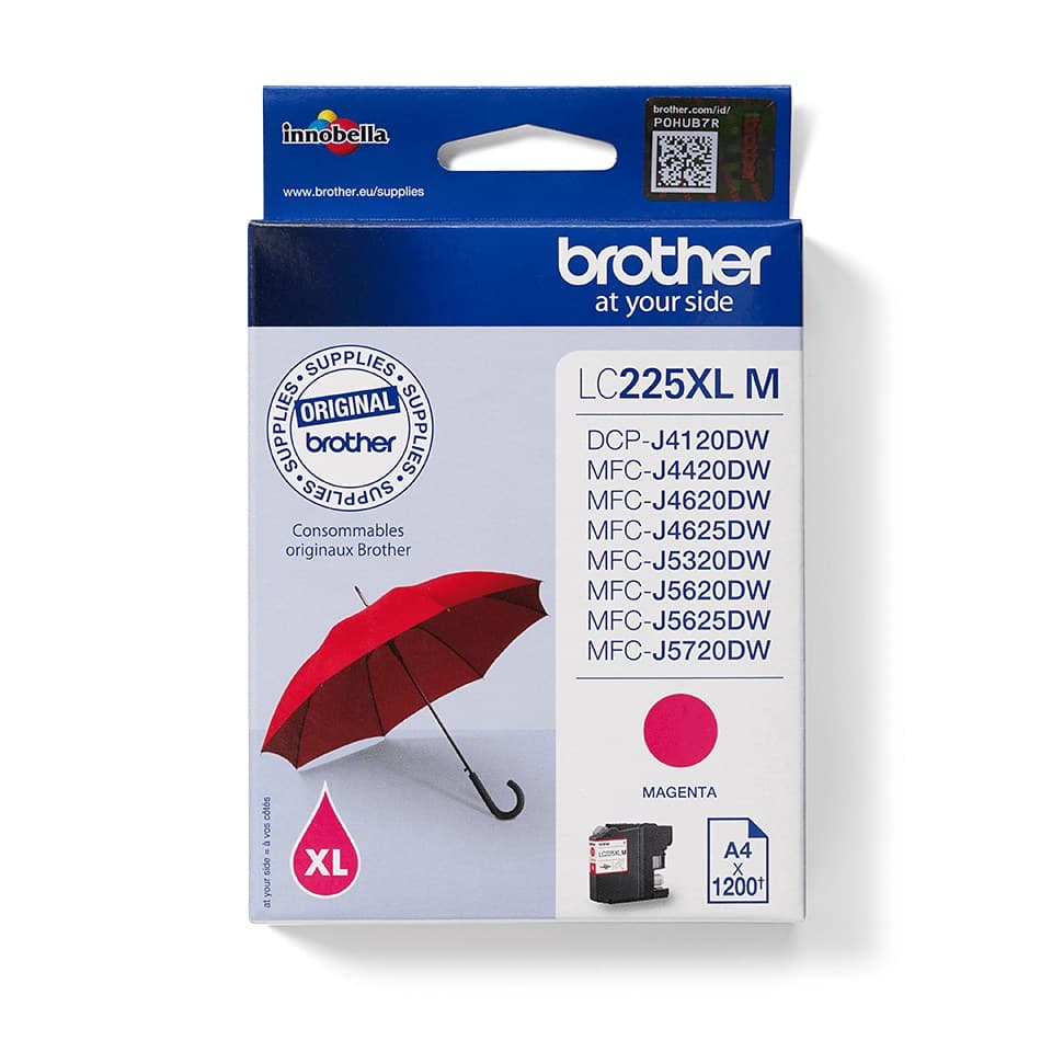 Brother LC225XLM ink cartridge 1 pc(s) Original Magenta - Image 1
