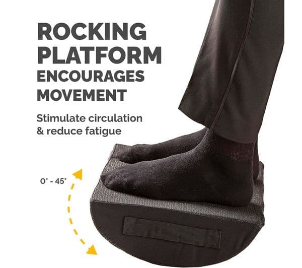 FELLOWES Breyta Foot Rest Cushion - Black - Image 4