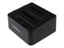 STARTECH SDOCK2U313 Dual-Bay USB 3.1 SATA HDD/SSD Docking Station - Black thumbnail 1