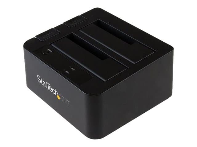 STARTECH SDOCK2U313 Dual-Bay USB 3.1 SATA HDD/SSD Docking Station - Black
