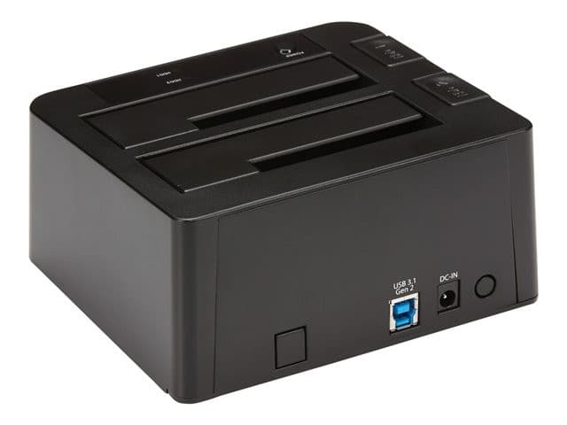 STARTECH SDOCK2U313 Dual-Bay USB 3.1 SATA HDD/SSD Docking Station - Black - Image 3