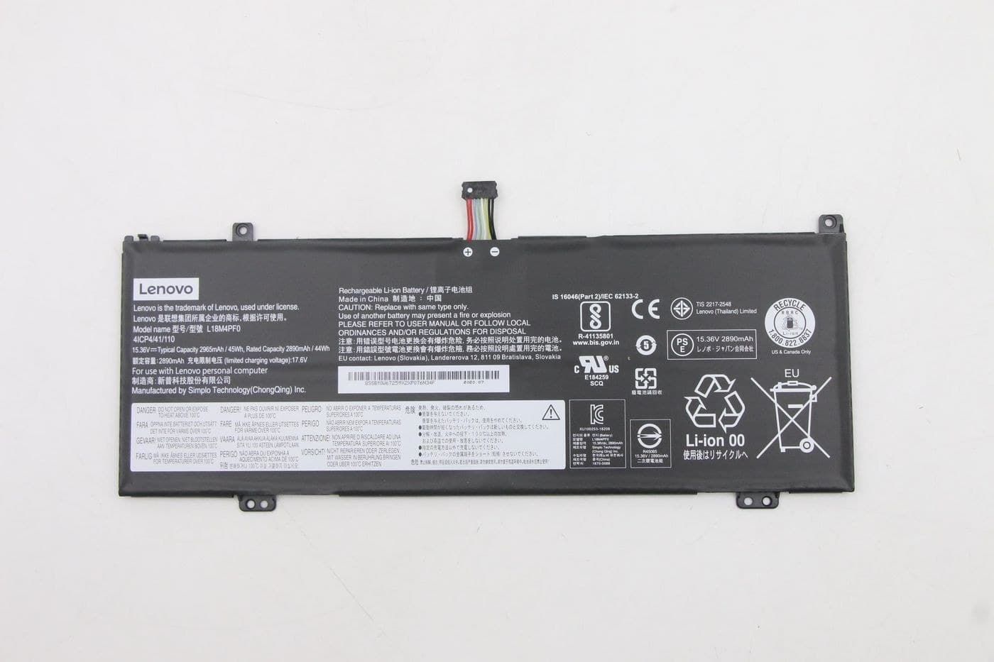 45Wh Lithium-ion battery for