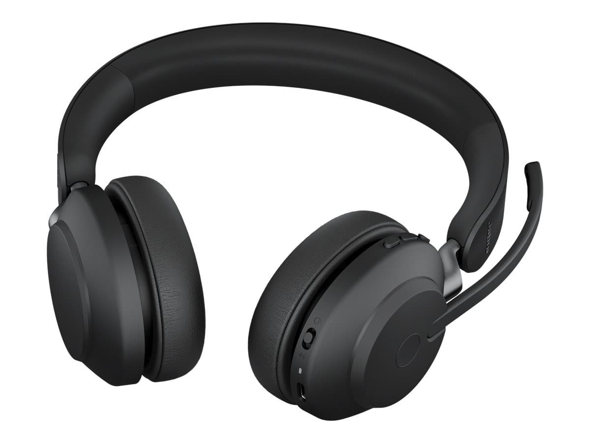 Jabra Evolve2 65 UC Stereo - headset - USB-C - with charging stand