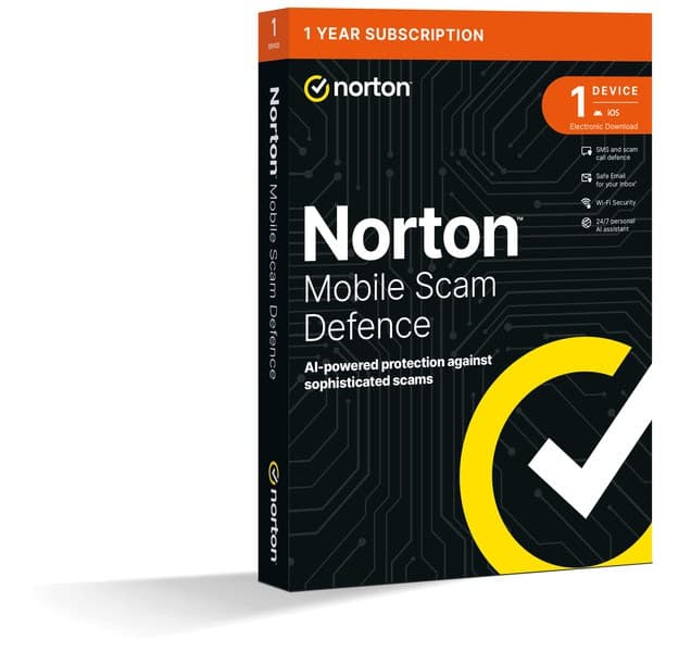 Norton Mobile Scam Defence 2GB - 1 User, 1 Device, 12 Months
