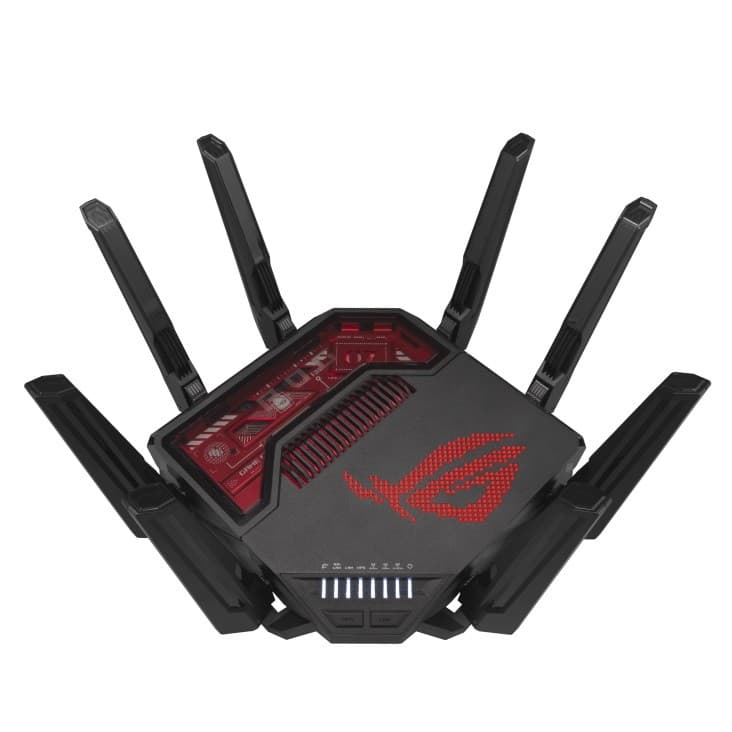 ASUS ROG Rapture BE19000 Tri-band 20 Gigabit Ethernet Black Gaming Router - Image 1