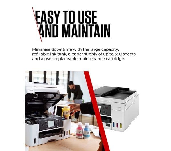 Canon MAXIFY GX4050 MegaTank All-in-One Wireless Inkjet Printer with Fax - Image 6