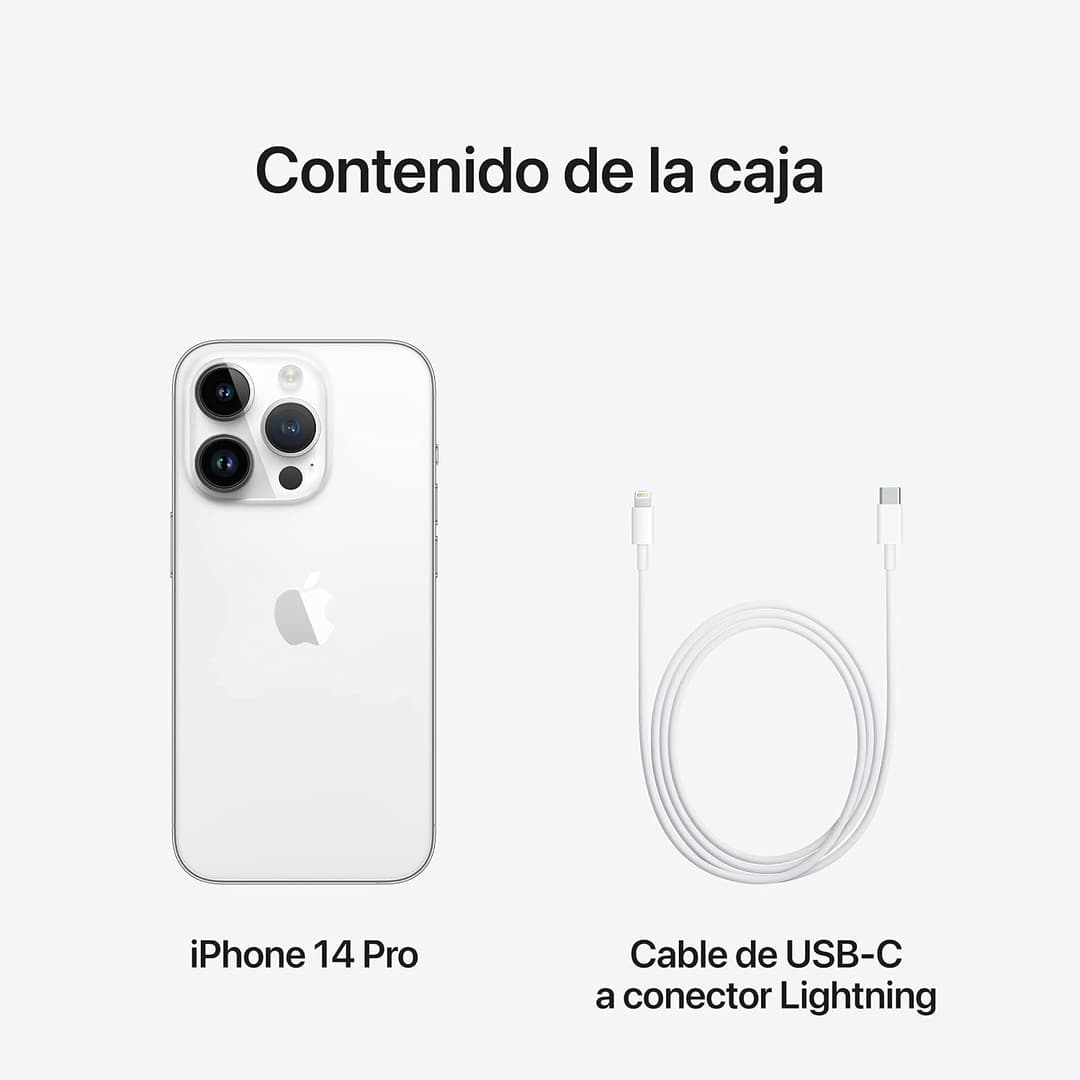Apple iPhone 14 Pro, 128GB, Silver - Image 5