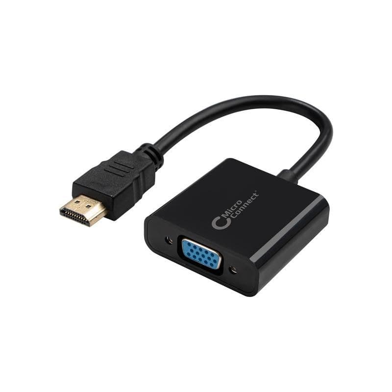 Adapter HDMI - VGA M/F, Black - Image 1
