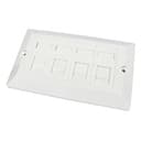 Scan Double Gang Quad Port Cat 6 Faceplate thumbnail 2