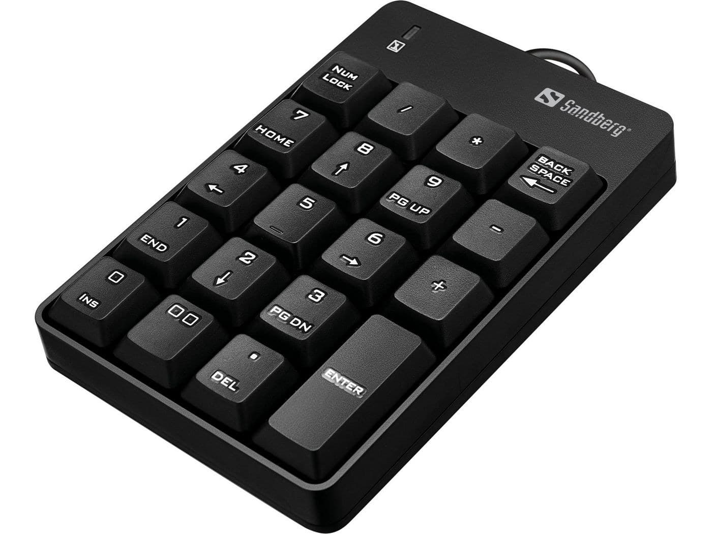 Sandberg USB Wired Numeric Keypad 630-07 - Black