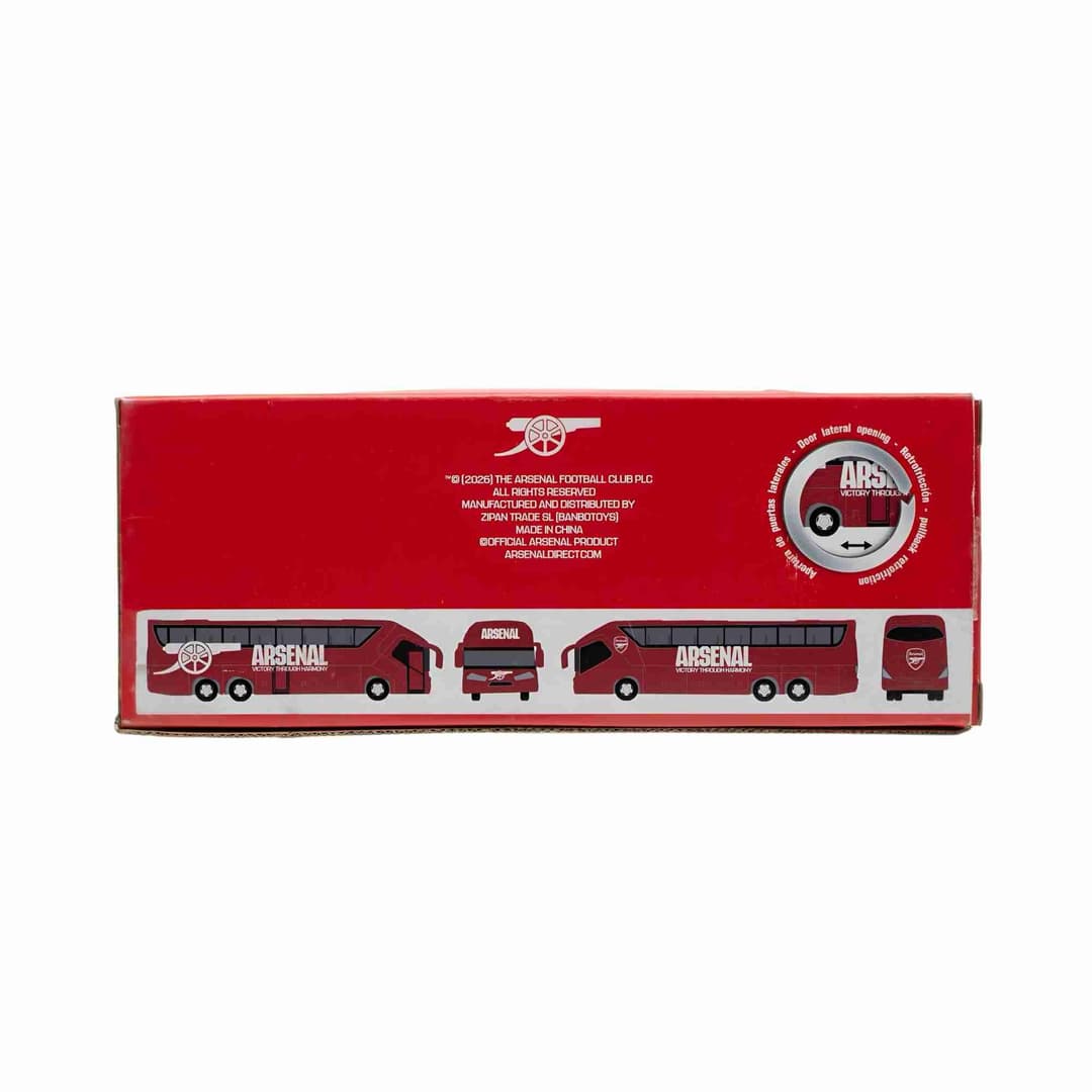 Arsenal Model Bus Football Team Coach Toy - 28cm - Image 4