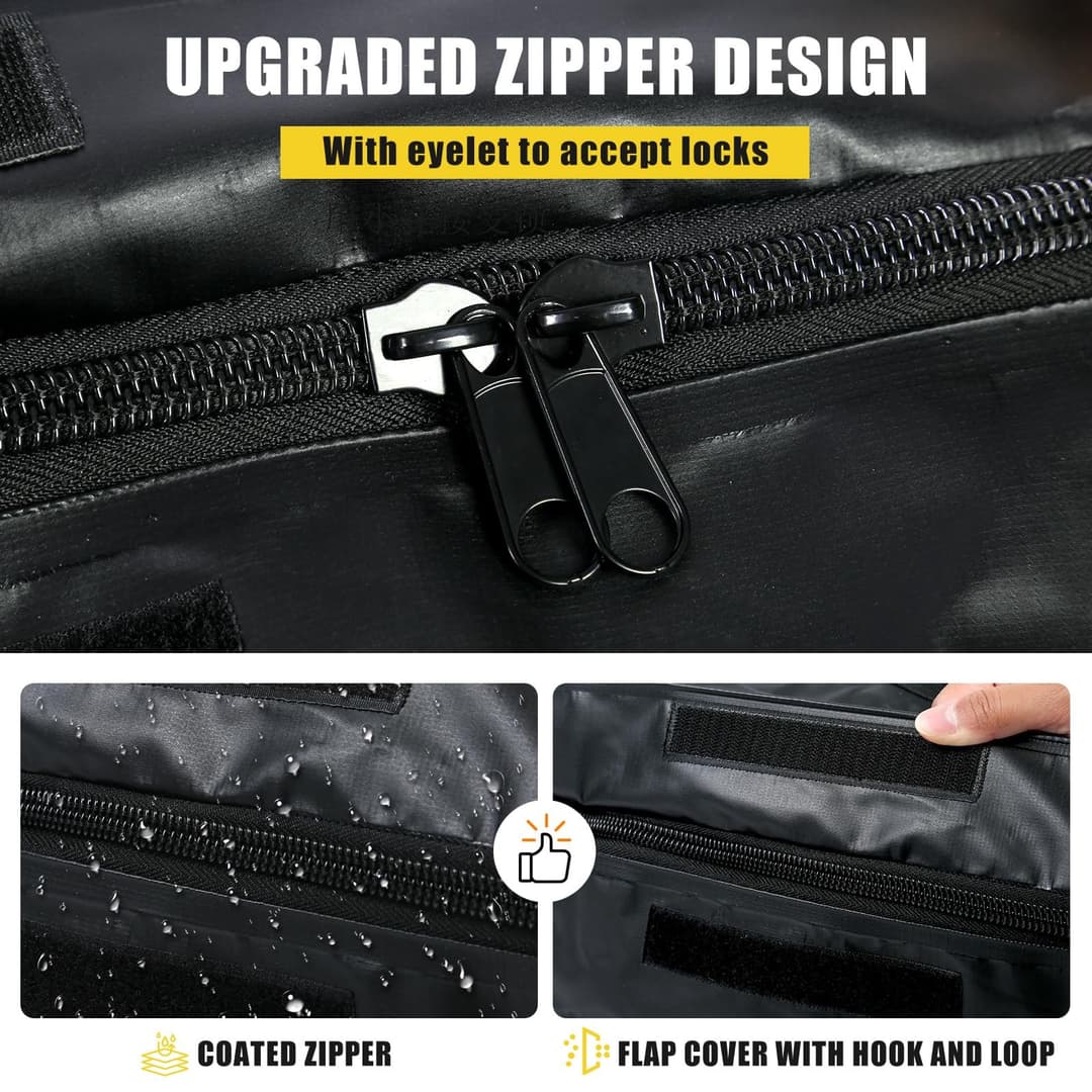 MAXXHAUL 70209 Soft Shell Cargo Carrier Bag for Hitch Mount Cargo Rack - Black - Image 3