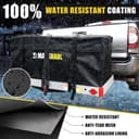 MAXXHAUL 70209 Soft Shell Cargo Carrier Bag for Hitch Mount Cargo Rack - Black thumbnail 4