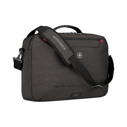 Wenger MX Commute Laptop Bag for Shoulder, Notebook up to 16 Inches, Tablet up to 10 Inches, Women Men, Business University School Travel, Heather Grey - Image 2