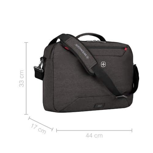 Wenger MX Commute Laptop Bag for Shoulder, Notebook up to 16 Inches, Tablet up to 10 Inches, Women Men, Business University School Travel, Heather Grey - Image 5