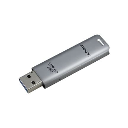 PNY Elite Steel 3.1 64GB USB 3.2 Gen 1 (3.1 Gen 1) Flash Drive - Stainless Steel (FD64GESTEEL31G-EF) - Image 4