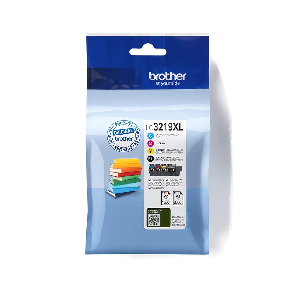 Brother LC3219XLVAL ink cartridge 4 pc(s) Original High (XL) Yield Black, Cyan, Magenta, Yellow - Image 1