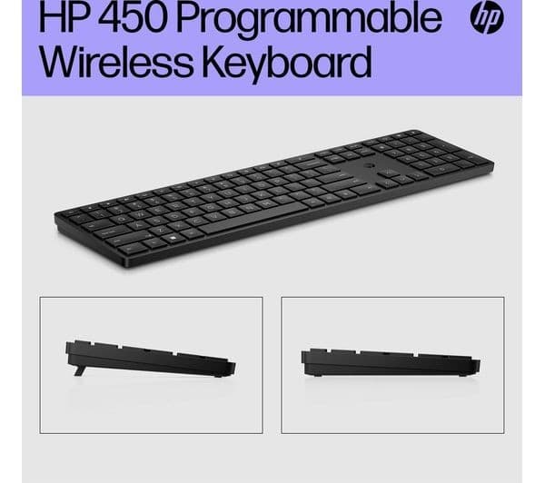 HP 450 Programmable Wireless Keyboard - Black - Image 2