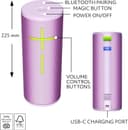 Ultimate Ears MEGABOOM 4 Portable Waterproof Bluetooth Speaker - Enchanting Lilac thumbnail 4