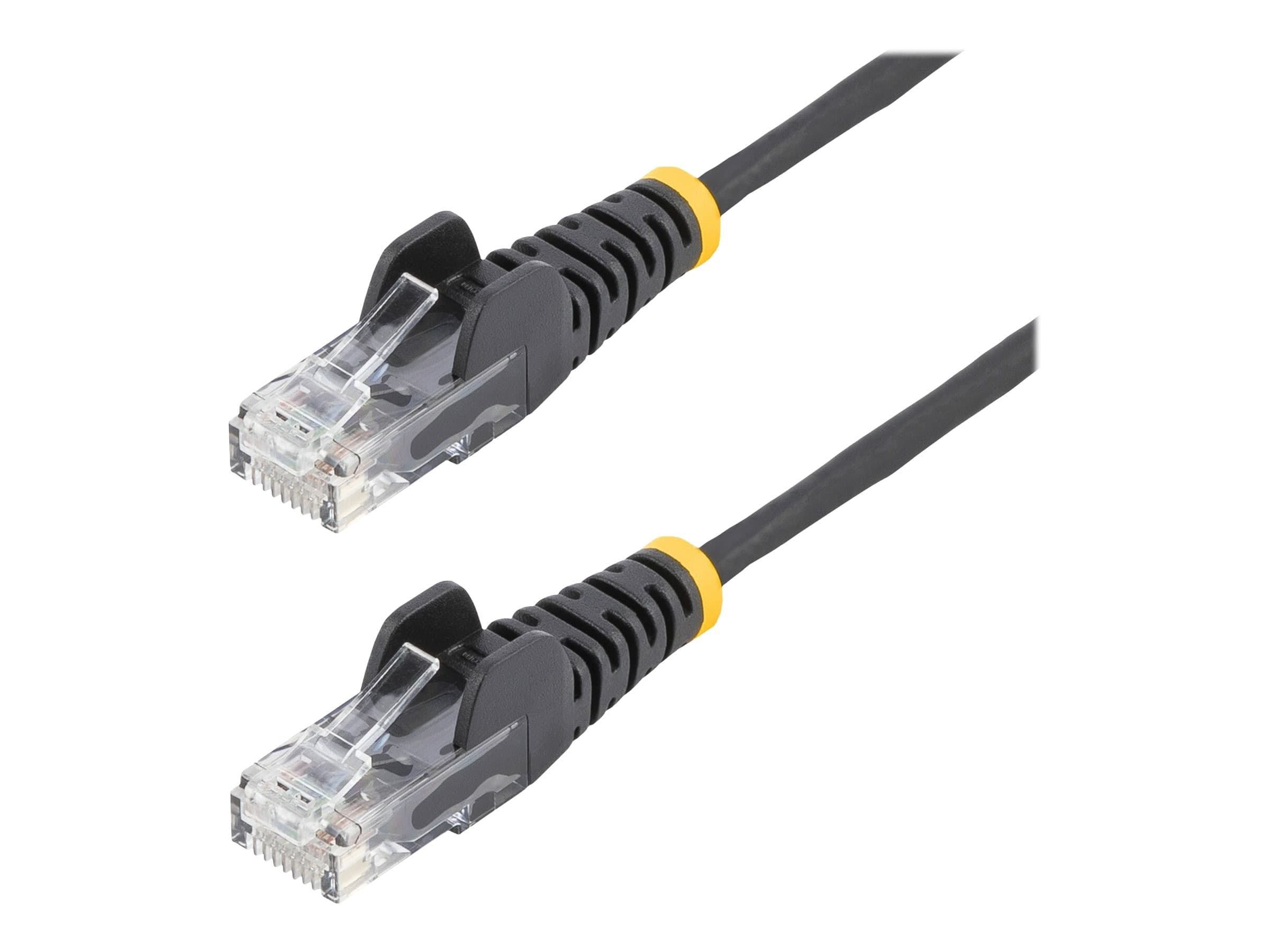 StarTech Slim LSZH CAT6 Snagless Patch Cable 2m - Black (N6PAT200CMBKS)