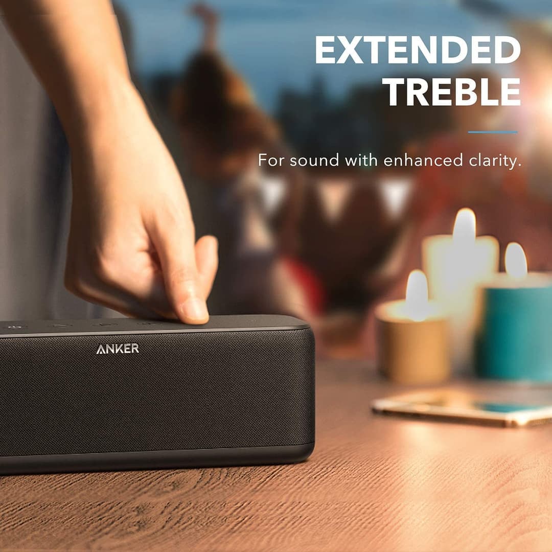 Anker Sound Core Boost 20 W BLUETOOTH SPEAKER WITH Bassup Technology, IPX5 Waterproof, Can be Used As Extra Battery, 20 m Range (Renewed) - Image 4