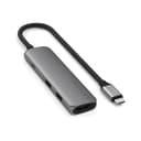 Satechi 4-in-1 USB-C Slim Multiport Adapter 4K - 100W PD, 2x USB-A 3.2 Gen 2, HDMI 4K 60Hz, Space Grey thumbnail 1
