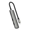 Satechi 4-in-1 USB-C Slim Multiport Adapter 4K - 100W PD, 2x USB-A 3.2 Gen 2, HDMI 4K 60Hz, Space Grey thumbnail 2