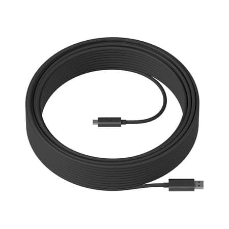 Logitech 939-001802 Strong USB Cable 25m - Black - Image 3