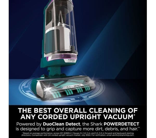 Shark PowerDetect AZ3900UKT Upright Vacuum Cleaner Dark Teal - Image 2