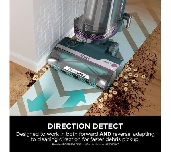 Shark PowerDetect AZ3900UKT Upright Vacuum Cleaner Dark Teal - Image 7