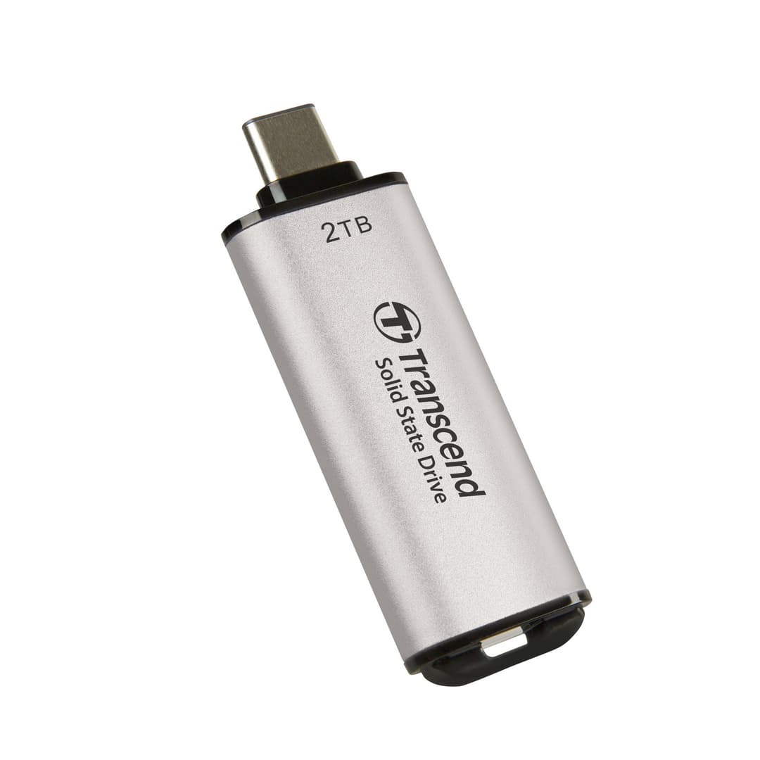 Transcend ESD300 Portable SSD USB Type-C 2TB - Silver - Image 2