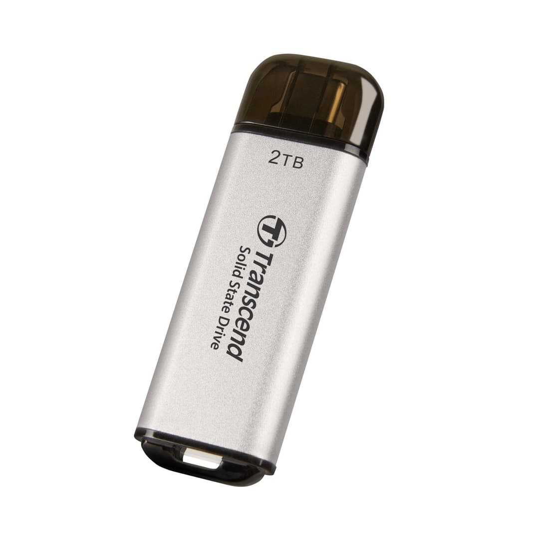Transcend ESD300 Portable SSD USB Type-C 2TB - Silver - Image 3
