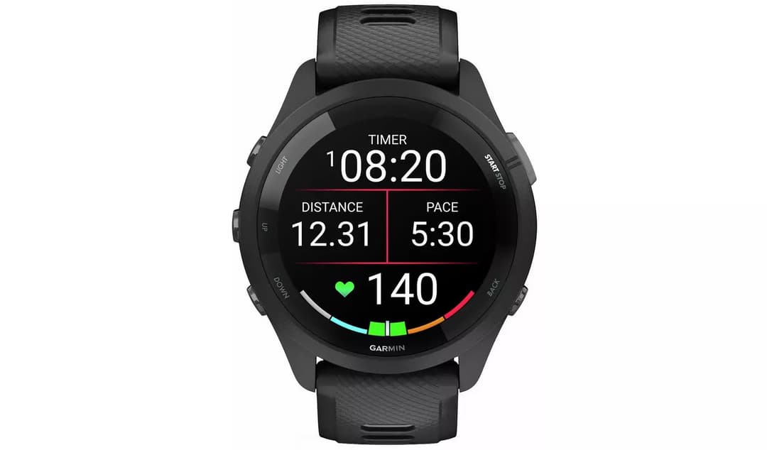 Garmin Forerunner 265 GPS Running Smartwatch, AMOLED Display, Advanced Training Metrics, Black - Image 2