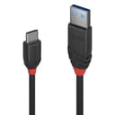 Lindy 1m USB 3.2 Type A to C Cable, 10Gbps, Black Line thumbnail 1