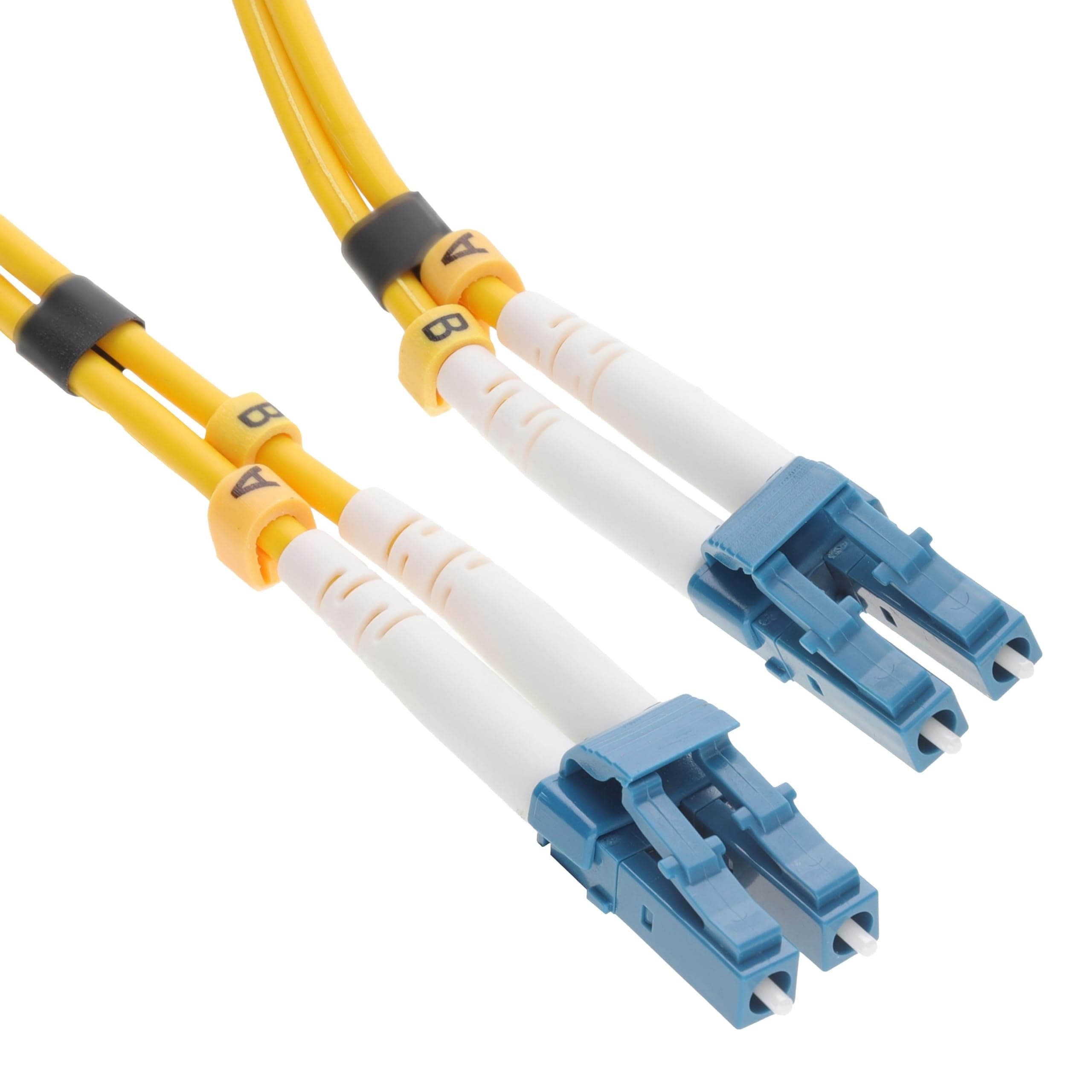 CablesDirect FB2S-LCLC-050Y câble de fibre optique 5 m 2X LC Jaune