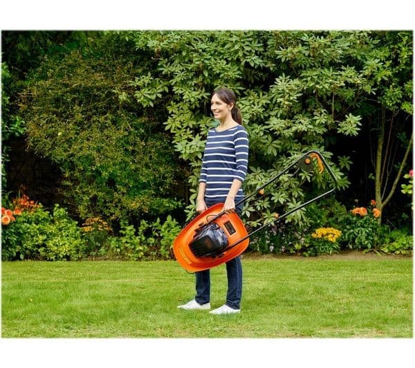 BLACK + DECKER BEMWH551-GB Corded Hover Lawn Mower - Black & Orange - Image 7