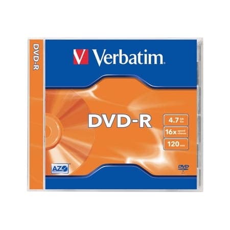 Verbatim - 5 x DVD-R - 4.7 GB 16x - matte silver - jewel case - Image 1
