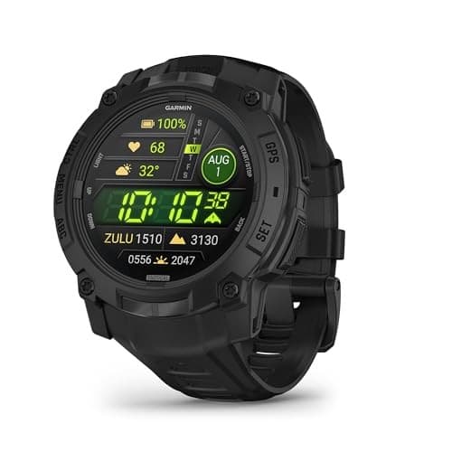 Garmin Instinct 3 Tactical Edition AMOLED Smartwatch 50mm Black - Image 8