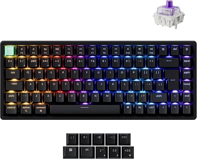 Keychron K2 HE Wireless Mechanical Keyboard Black - Image 2