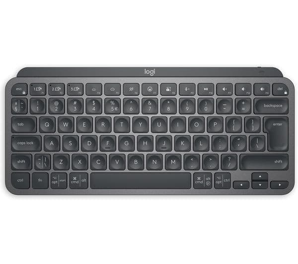 Logitech MX Keys Mini Wireless Illuminated Keyboard - Graphite, UK Layout - Image 1