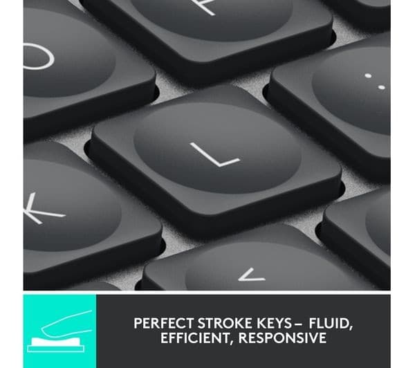 Logitech MX Keys Mini Wireless Illuminated Keyboard - Graphite, UK Layout - Image 3