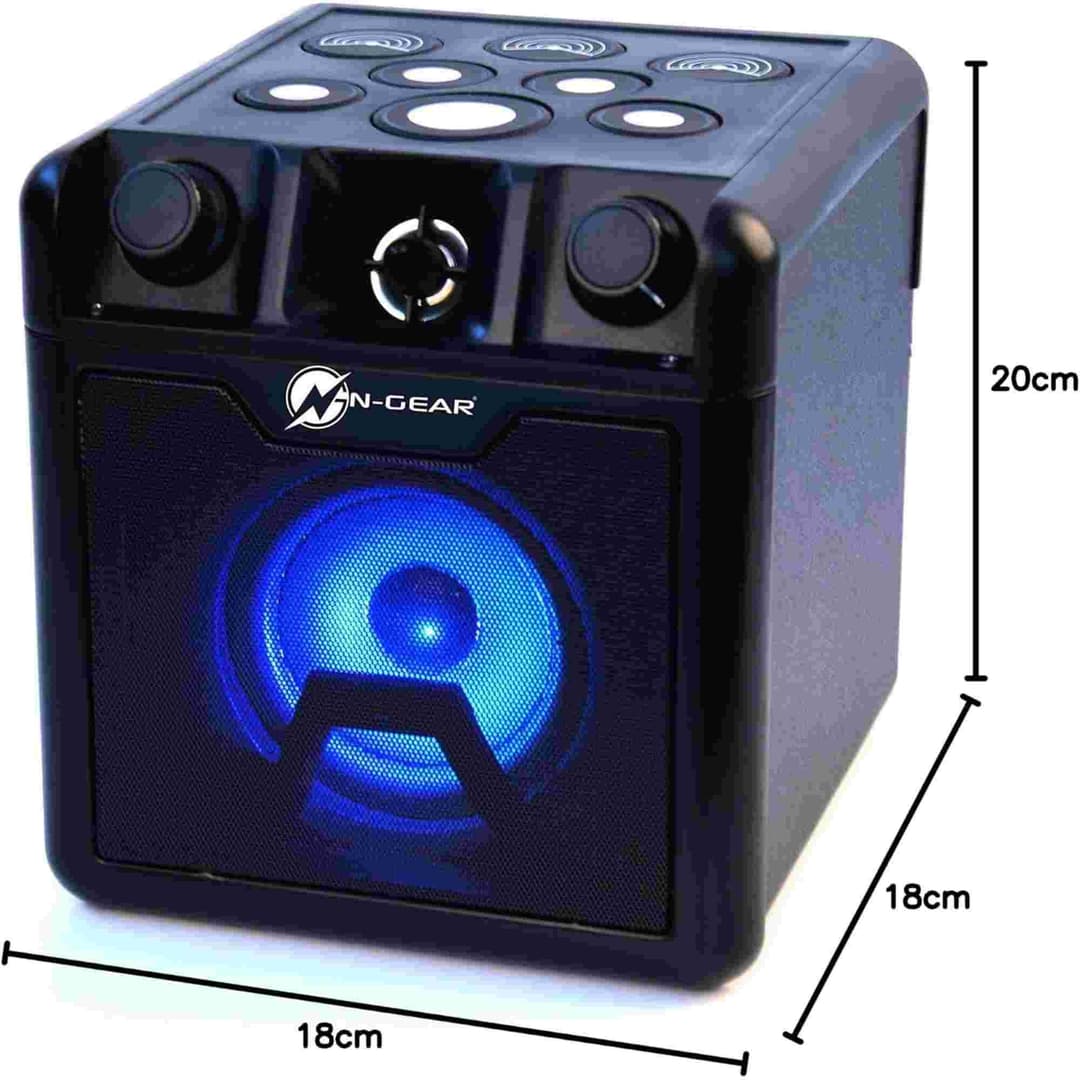 Block Drum Bluetooth Speaker with Drum Pads and LED Lighting - Image 2