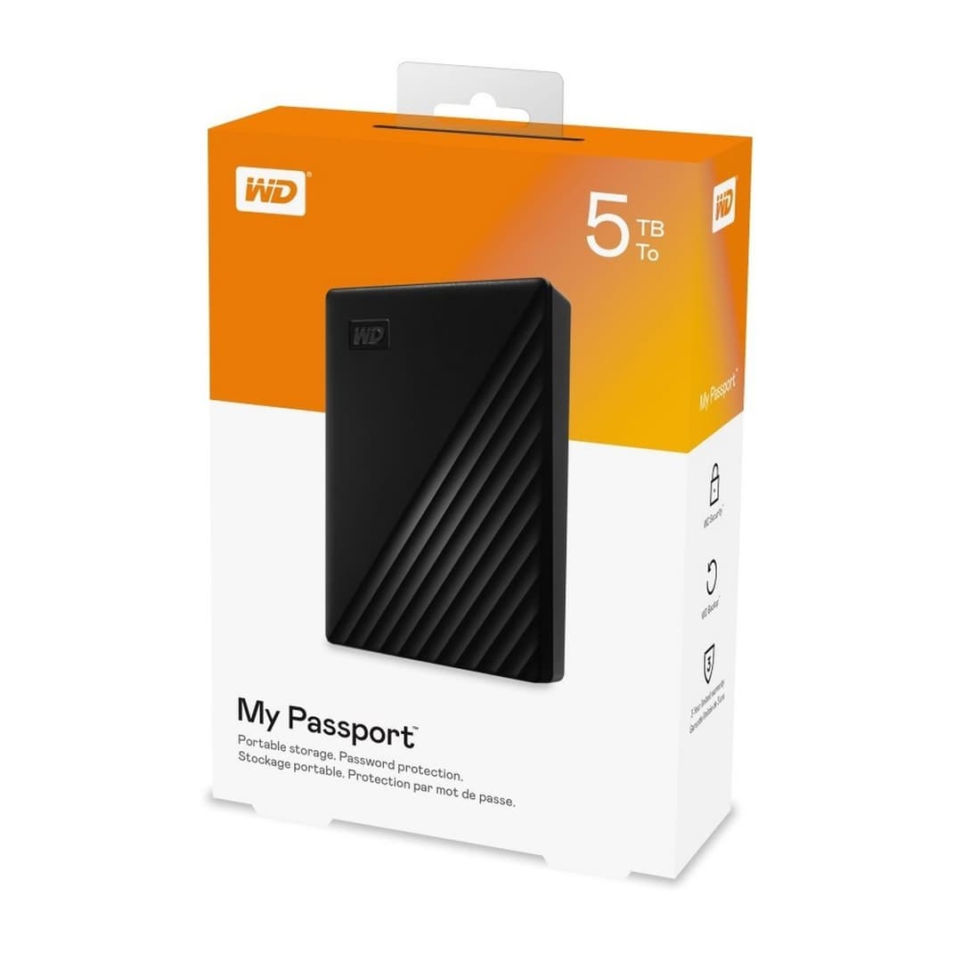 Western Digital My Passport 5TB Portable Hard Drive Black - Image 6