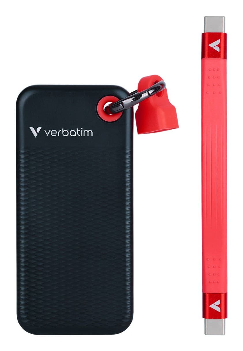 Verbatim Pocket SSD USB 3.2 Gen 2 256GB Black/Red