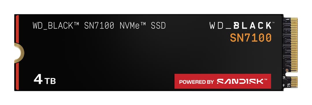 Western Digital WD_BLACK SN7100 4 TB M.2 2280 PCIe Gen4 NVMe SSD - Powered by SanDisk - Image 1