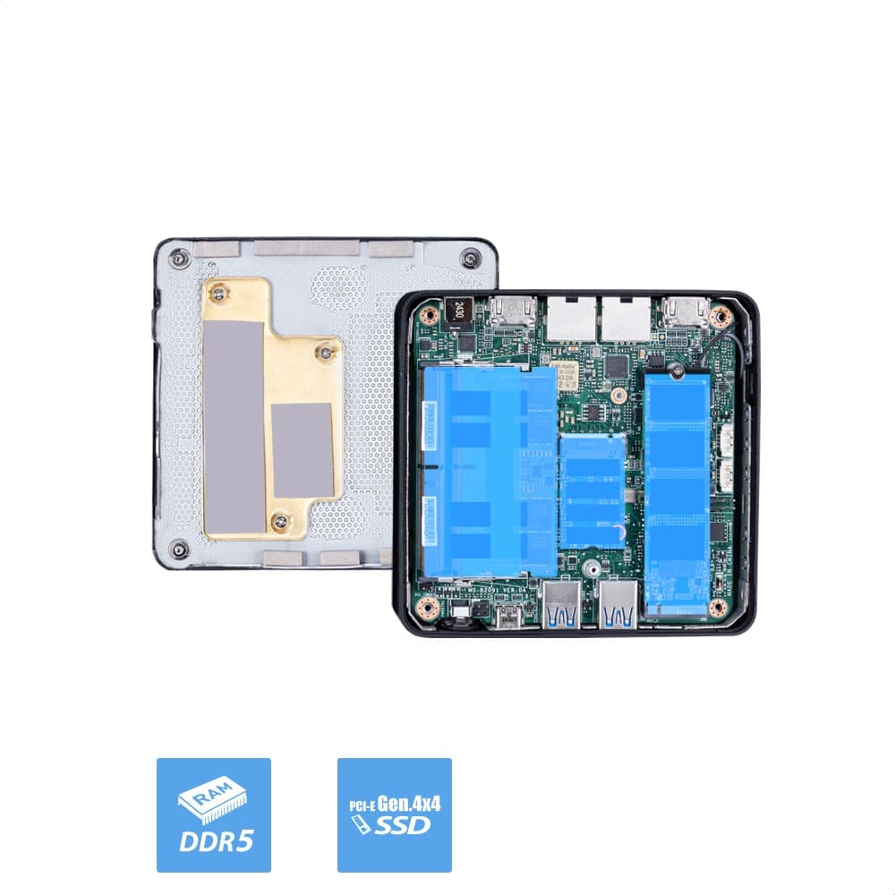 MSI Cubi NUC AI 1UMG Barebone SFF Mini Desktop PC - No RAM, No Storage, No OS - Intel Core Ultra 5 125H - Image 4