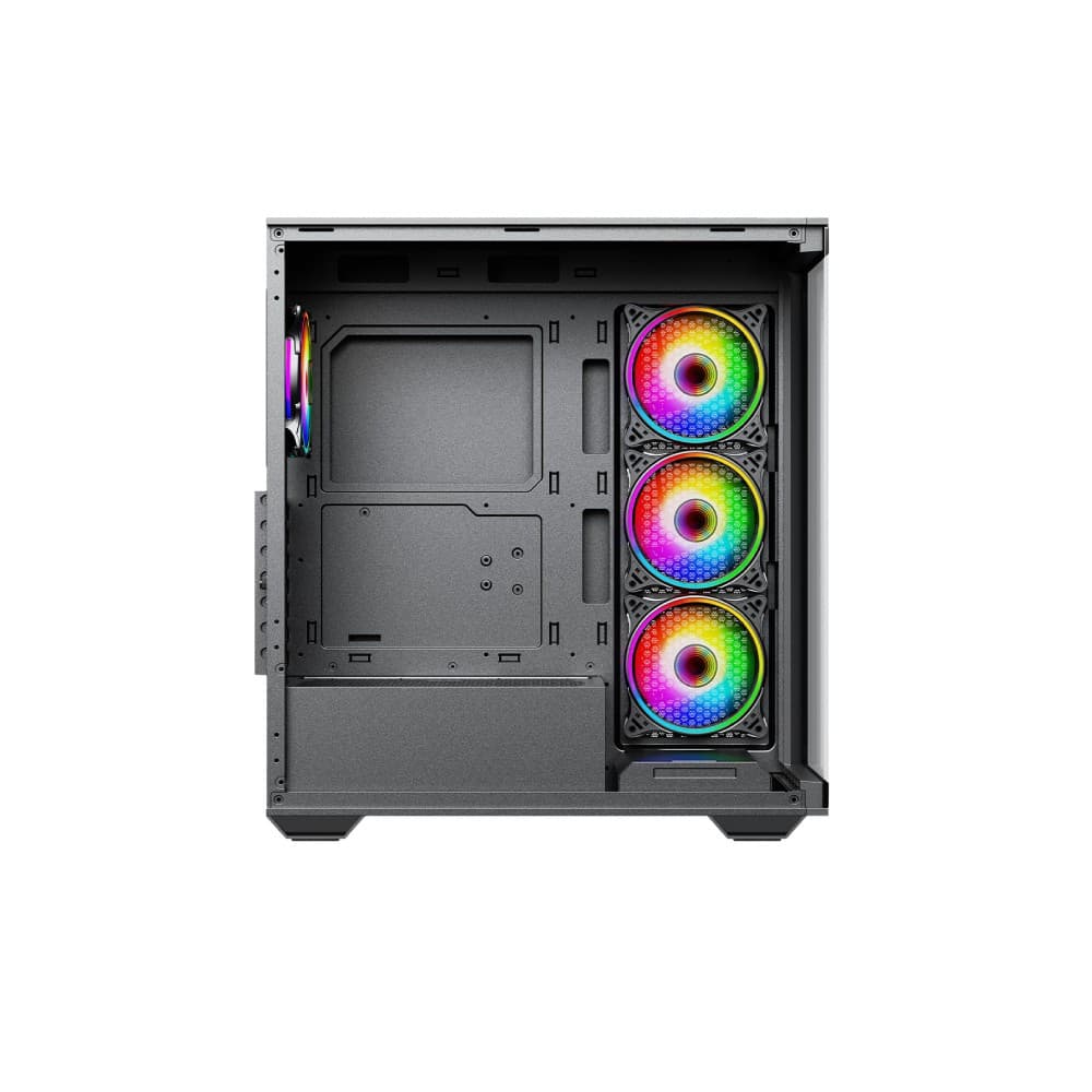 Vida Solus Black ARGB Tempered Glass ATX Gaming Case - Image 5