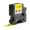 DYMO Rhino Industrial Vinyl Labels | 19 mm x 5.5 m | Black Print on Yellow | Self-Adhesive | for Rhino & LabelManager Label Makers thumbnail 2